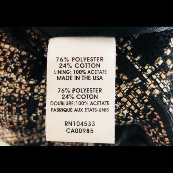 Cynthia Rowley Black Gold tweed fit flare dress. 6 - Picture 7 of 8